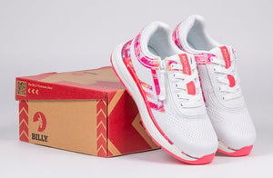 Pink Marble BILLY Sport Inclusion Athletic Sneakers for diabetes, plantar fasciitis, bunions, wide and extra wide feet, orthotics.