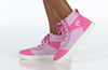 Pink BILLY Street Short Wrap High Tops with laces and zipper, easy on and off for toddlers and big kids, functional and fashionable design