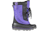 Purple BILLY Ice Winter Boots for kids - AFO friendly, insulated for warmth and easy access design, perfect for extreme cold weather.