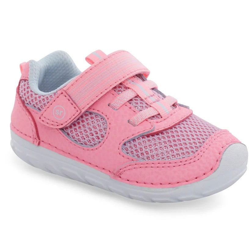 Stride Rite Girls SM Turbo Pink First Walker Shoes - shoekid.ca