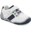 Stride Rite Kids Wes White Navy Leather Toddler Casual Shoes