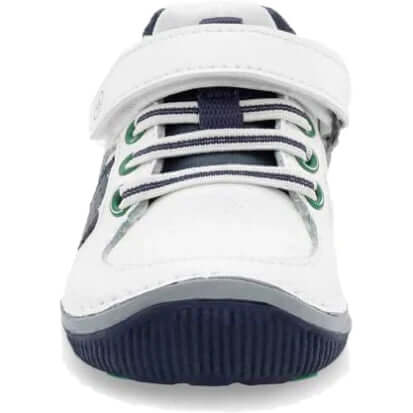 Stride Rite Kids Wes White Navy Leather Toddler Casual Shoes