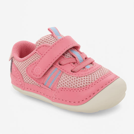 Stride Rite Soft Motion Apollo girls' first-walker shoe with hook-and-loop strap