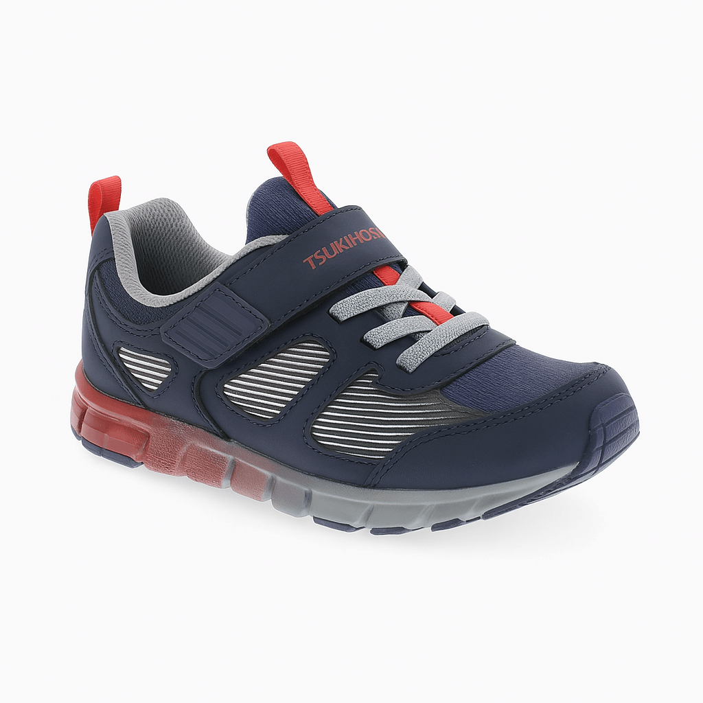 Tsukihoshi Streak boys' running shoe, lightweight, supportive and machine washable