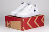 White/Navy BILLY Sport Court Athletic Sneakers -Shoekid.ca