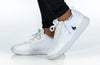 White/Navy BILLY Sport Court Athletic Sneakers -Shoekid.ca