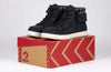 Women&#39;s Black/Charcoal BILLY Cuffs: Shoes for Diabetes, Plantar Fasciitis, bunions, wide feet, orthotics. Comfort high tops with zipper.