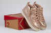 Rose Gold Women&#39;s BILLY Sneaker Lace Mid Tops with comfort features for diabetes, plantar fasciitis, bunions, wide &amp; orthotic needs.