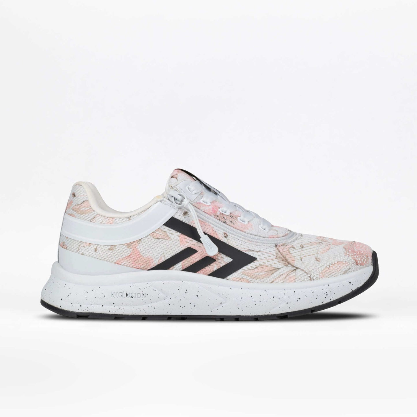Women's stone floral BILLY Sport Inclusion adaptive athletic sneaker with wraparound zipper