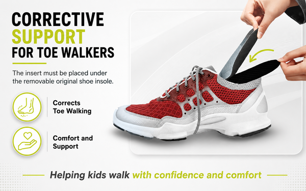 Toe Walking Insoles for Kids – Carbon Fiber Orthotic Support (Pair