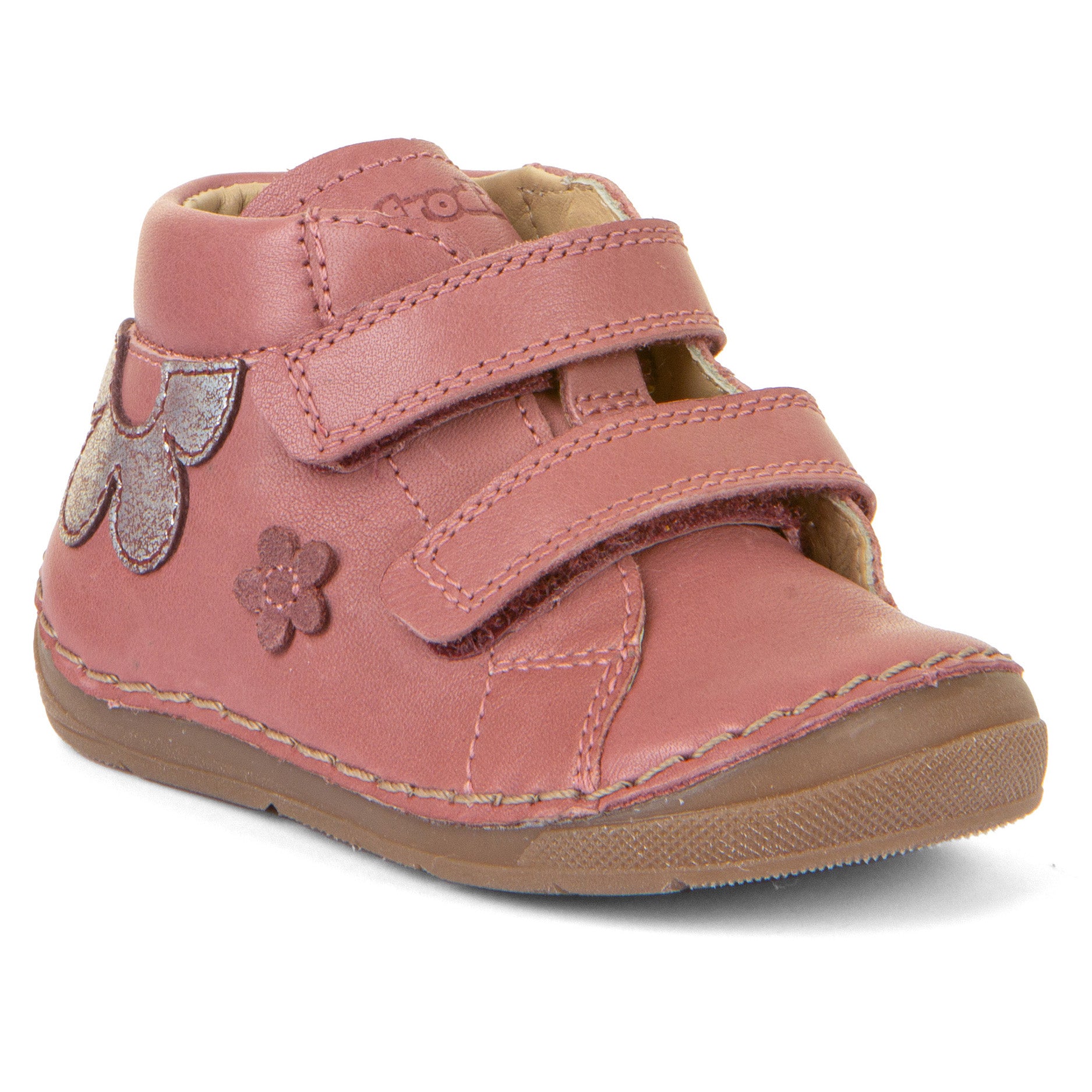 Froddo G2130300 Paix Velcro Dark Pink Girls First Walking Shoes - ShoeKid.ca