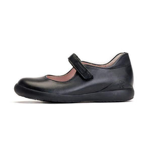 Biomecanics Negro Napa Mercedes Girls Leather Uniform Shoes - ShoeKid.ca