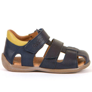 Froddo G2150149 Navy Boys European Leather Sandals (Ankle Support) - ShoeKid.ca