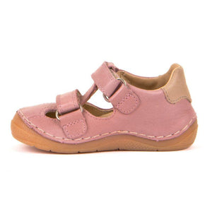 Froddo Girls Pink Leather Toddler Sandals (Ankle Support) - ShoeKid.ca