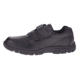 Hush Puppies Jace Black Leather School Uniform Shoes - ShoeKid.ca