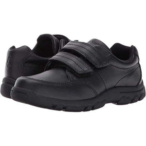 Hush Puppies Jace Black Leather School Uniform Shoes - ShoeKid.ca