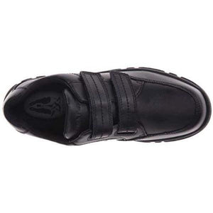Hush Puppies Jace Black Leather School Uniform Shoes - ShoeKid.ca