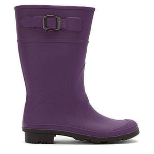 Kamik Kids Raindrops Eggplant Girls Rain Boot (Made in Canada) - ShoeKid.ca