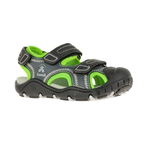 Kamik Seaturtle2 Boys Charcoal Water Friendly Sandals - ShoeKid.ca