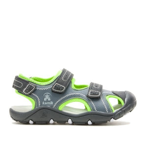 Kamik Seaturtle2 Boys Charcoal Water Friendly Sandals - ShoeKid.ca