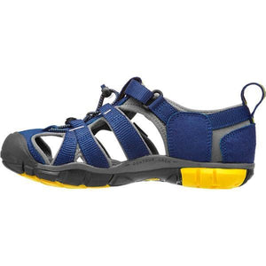Keen Seacamp II CNX Blue Depths Gargoyle Little/Big Kids Sandals (Water Friendly) - ShoeKid.ca