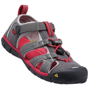 KEEN SEACAMP II CNX MAGNET/ RED LITTLE/BIG KIDS SANDALS (WATER FRIENDLY) - ShoeKid.ca