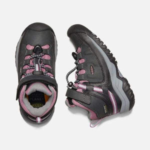 Keen Targhee Mid Waterproof C-Raven Girls Hiking Shoes - ShoeKid.ca
