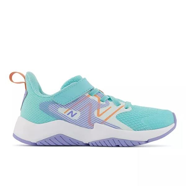 New Balance Rave Run V2 Bungee Lace with Top Strap Girls Running Shoes - ShoeKid.ca