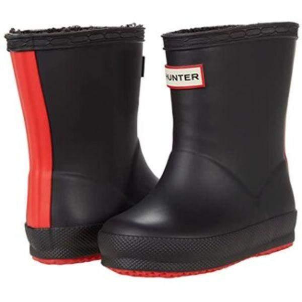 Original Kids First Classic Insulated Black/Logo Red Rain Boots - ShoeKid.ca