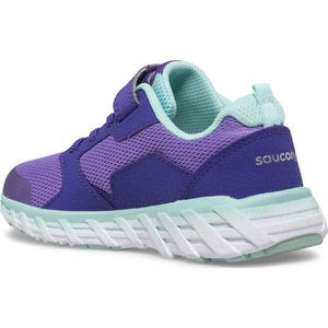 Saucony Purple Wind A/C Girls Running Shoes - ShoeKid.ca