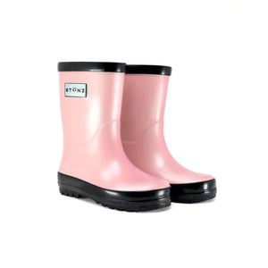 Stonz Kids Girls Toddler Rain Boots Metallic Haze Pink - ShoeKid.ca