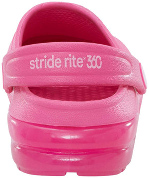 Stride Rite Kids Bray Girls Pink Light-up Water Friendly Clog Sandals (Machine Washable) - ShoeKid.ca