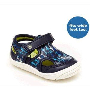 Stride Rite Wave Blue Infant/Toddler Sandals (Water Friendly/Machine Washable) - ShoeKid.ca