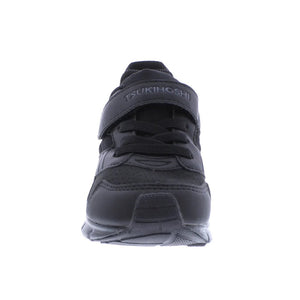 Tsukihoshi Charge Boys Black Running Uniform Shoes (Machine Washable) - ShoeKid.ca