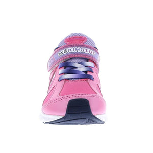 Tsukihoshi Rainbow Fuchsia Purple Girls Running Shoes (Machine Washable) - ShoeKid.ca