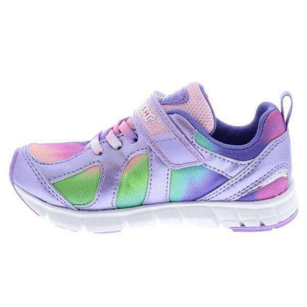 Tsukihoshi Rainbow Lavender Multi Girls Running Shoes (Machine