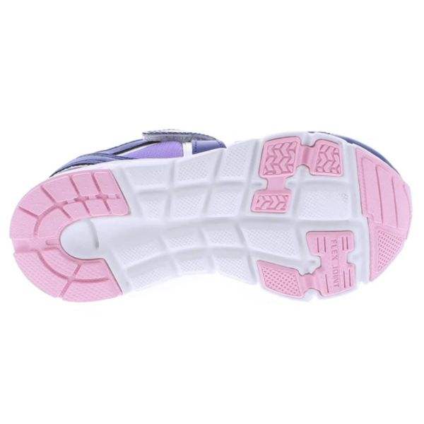 Tsukihoshi Rainbow Navy Girls Running Shoes (Machine Washable) - ShoeKid.ca