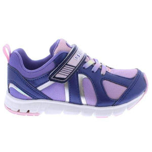 Tsukihoshi Rainbow Navy Girls Running Shoes (Machine Washable) - ShoeKid.ca