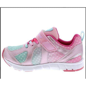Tsukihoshi Rainbow Rose Mint Girls Running Shoes (Machine Washable) - ShoeKid.ca