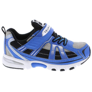 Tsukihoshi Storm Blue Gray Boys Running Shoes (Machine Washable) - ShoeKid.ca