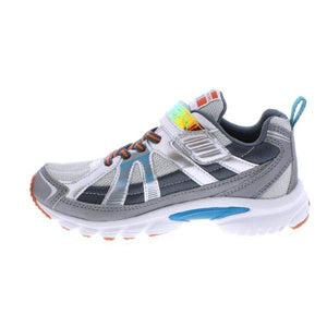 Tsukihoshi Storm Silver Gray Boys Running Shoes (Machine Washable) - ShoeKid.ca