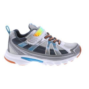 Tsukihoshi Storm Silver Gray Boys Running Shoes (Machine Washable) - ShoeKid.ca