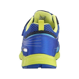 Tsukihoshi Velocity Blue Lime Boys Runnning Shoes (Machine Washable) - ShoeKid.ca