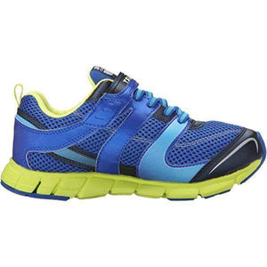 Tsukihoshi Velocity Blue Lime Boys Runnning Shoes (Machine Washable) - ShoeKid.ca