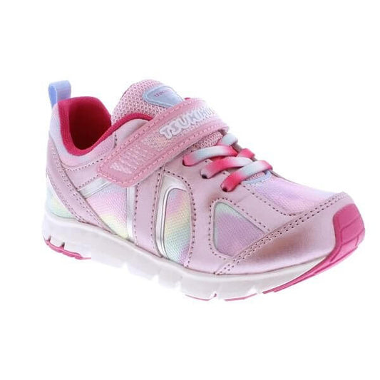Tsukihoshi Rainbow girls' running shoe in rose and pink, lightweight and machine washable